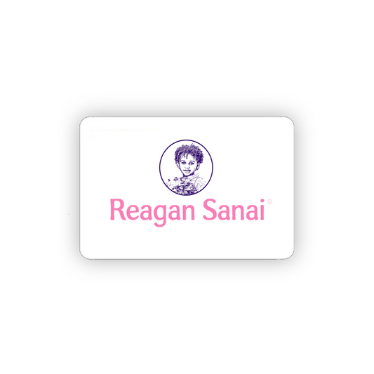 Reagan Sanai gift card with logo